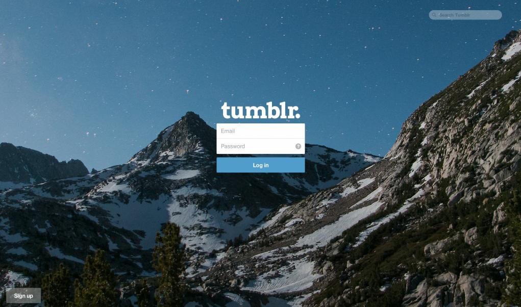 plateformes de blogs : Tumblr